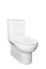 Унитаз-компакт Kerald ARIES безободковый, 640*370*800 мм, сиденье дюропласт, микролифт (soft close), бачок в комплекте