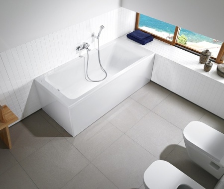 Акриловая прямоугольная ванна  EASY 1700 x 750 x 450 без монтаж набора, без панели в Сочи и Адлере