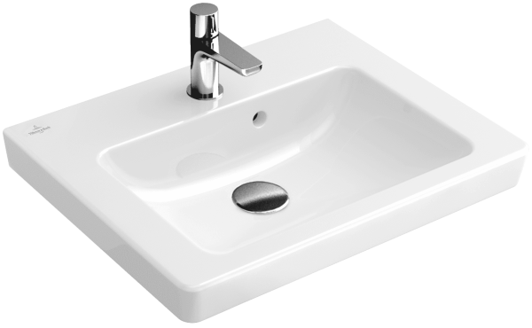 Раковина, Villeroy&Boch, Subway 2.0, ширина, мм-500, глубина, мм-400, тип установки-настенный, отверстия для смесителя-1, перелив-есть, тип перелива-о Раковина, Villeroy&Boch, Subway 2.0, ширина, мм-500, глубина, мм-400, тип установки-настенный, отверстия для смесителя-1, перелив-есть, тип перелива-о