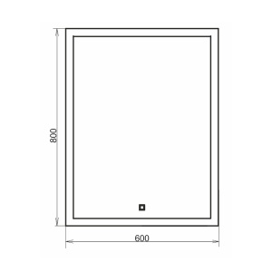 COMFORTY Зеркало "Гиацинт 60" LED-подсветка, сенсор 600*800 00-00000699CF в Сочи и Адлере COMFORTY Зеркало "Гиацинт 60" LED-подсветка, сенсор 600*800 00-00000699CF в Сочи и Адлере
