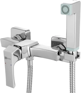 Смеситель Lemark Unit LM4518C настенный с гигиеническим душем, хром