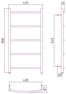 ЭПС СТИЛЬЕ "Формат 40 П" 800х400 (5) Г16 (63.6 Вт) в Сочи и Адлере ЭПС СТИЛЬЕ "Формат 40 П" 800х400 (5) Г16 (63.6 Вт) в Сочи и Адлере