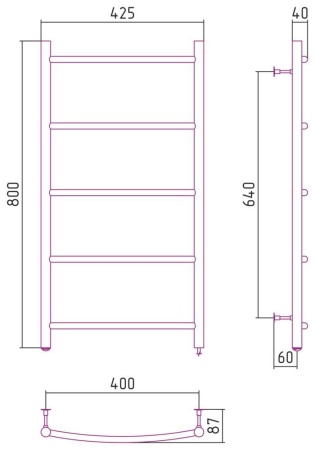 ЭПС СТИЛЬЕ "Формат 40 П" 800х400 (5) Г16 (63.6 Вт) в Сочи и Адлере