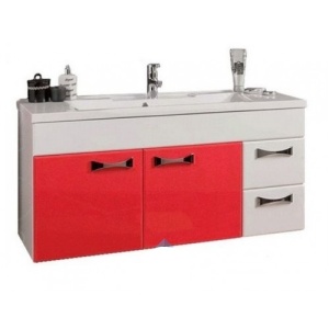 ДИОР 120 тумба-умывальник бордовый  (премьер 1200) ДИОР 120 тумба-умывальник бордовый  (премьер 1200)