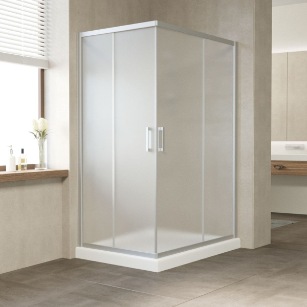 Душевой уголок Vegas Glass ZA-F 120*90 07 10 профиль матовый хром, стекло сатин Душевой уголок Vegas Glass ZA-F 120*90 07 10 профиль матовый хром, стекло сатин