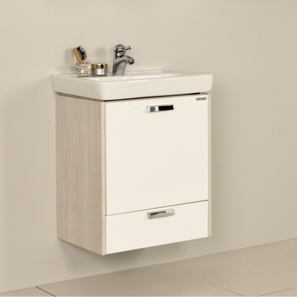 ЙОРК 55 М тумба-умывальник белый/ясень фабрик ЙОРК 55 М тумба-умывальник белый/ясень фабрик