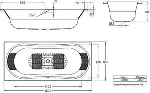 Ванна стальная BLB DUO COMFORT HG 180*80, белая, без отверстий для ручек, без ножек в Сочи и Адлере Ванна стальная BLB DUO COMFORT HG 180*80, белая, без отверстий для ручек, без ножек в Сочи и Адлере