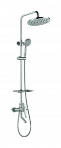 Смеситель Lemark Linara LM0462C для ванны и душа с верхней душевой лейкой "Тропический дождь" Смеситель Lemark Linara LM0462C для ванны и душа с верхней душевой лейкой "Тропический дождь"