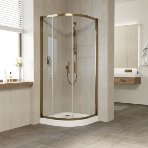 Душевой уголок Vegas Glass ZS 90 05 01 профиль бронза, стекло прозрачное в Сочи и Адлере Душевой уголок Vegas Glass ZS 90 05 01 профиль бронза, стекло прозрачное в Сочи и Адлере