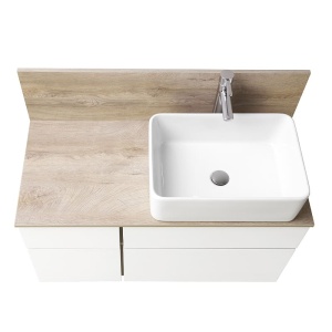 Столешница+панель Aquaton Мишель 100 дуб эндгрейн ВЛДСП 1A253103MIX40 в Сочи и Адлере Столешница+панель Aquaton Мишель 100 дуб эндгрейн ВЛДСП 1A253103MIX40 в Сочи и Адлере