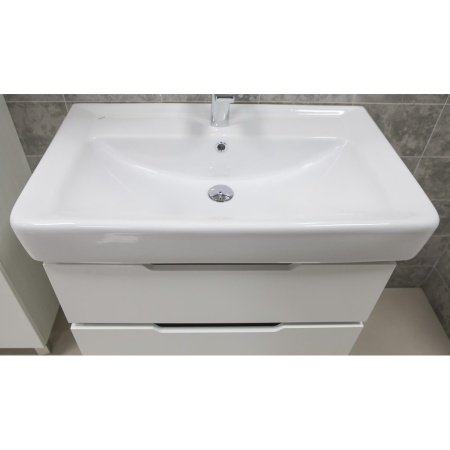 Дакота 80 Тумба-умывальник (белый/выб.дерево) (раковина приобретается отдельноТигода 80) в Сочи и Адлере