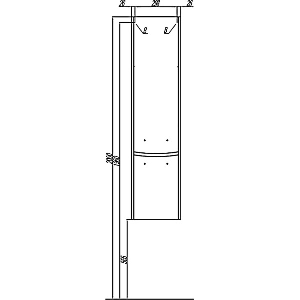 ИНФИНИТИ шкаф колонна подвесная ясень правая в Сочи и Адлере ИНФИНИТИ шкаф колонна подвесная ясень правая в Сочи и Адлере
