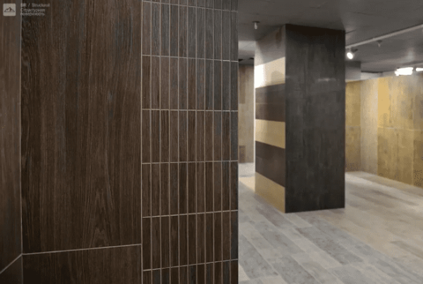 Керамогранит Граните Вуд Классик тем.-корич. LMR (лаппат.) 19,5*120