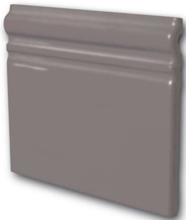 Бордюр настенный Equipe In Metro Skirting Gris oscuro Brillo