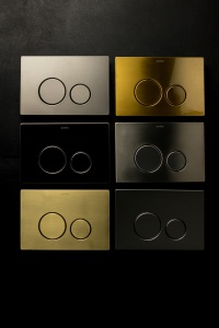 Кнопка для инсталляции, нерж.сталь ультраплоская Matt Gold в Сочи и Адлере