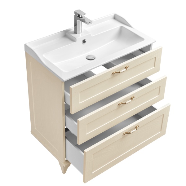 Леон 80 H тумба-умывальник дуб бежевый Леон 80 H тумба-умывальник дуб бежевый