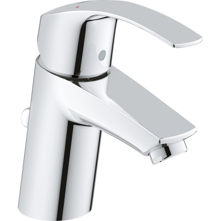 33265002 Смеситель для раковины GROHE Eurosmart New с донным клапаном, S-size, хром