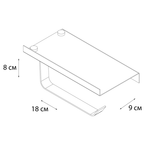 Держатель туалетной бумаги Fixsen Hotel с полкой для телефона, хром (FX-31011) в Сочи и Адлере