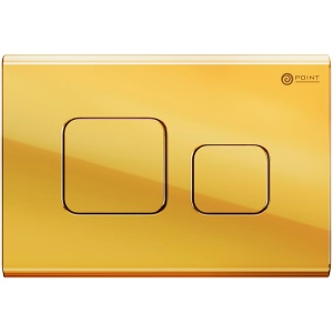 Клавиша смыва Point Афина PN44041G для инсталляции, золото