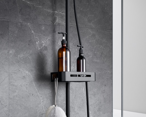 Смеситель Lemark Tropiс LM7002BL для ванны и душа с верхней душ. лейкой "Тропический дождь", черный в Сочи и Адлере Смеситель Lemark Tropiс LM7002BL для ванны и душа с верхней душ. лейкой "Тропический дождь", черный в Сочи и Адлере