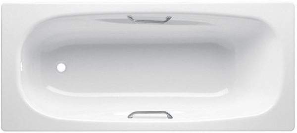 BLB UNIVERSAL ANATOMICA Стальная ванна 150*75, белая, с ручками и ножками