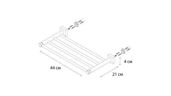 Полка Fixsen Kvadro FX-61316 в Сочи и Адлере Полка Fixsen Kvadro FX-61316 в Сочи и Адлере