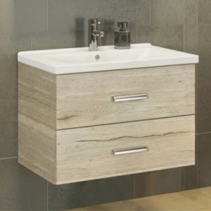 COMFORTY Тумба-умывальник "Парма-80" дуб дымчатый с раковиной "Миранда-80" COMFORTY Тумба-умывальник "Парма-80" дуб дымчатый с раковиной "Миранда-80"