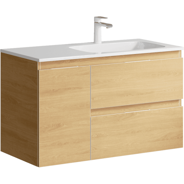 ACCENT 90 Тумба с умывальником Malaga 900 правая,  цвет дуб золотой, ACC0109RDZ+Mal.09.04.D-R ACCENT 90 Тумба с умывальником Malaga 900 правая,  цвет дуб золотой, ACC0109RDZ+Mal.09.04.D-R