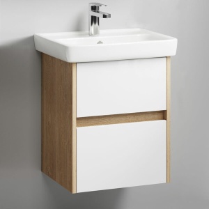 СИТИ 50 Тумба ДУБ БАЛТИЙСКИЙ подвесная, два ящика с раковиной МИНИ 50/ТИГОДА 50 (Ш50хВ59хГ41) СИТИ 50 Тумба ДУБ БАЛТИЙСКИЙ подвесная, два ящика с раковиной МИНИ 50/ТИГОДА 50 (Ш50хВ59хГ41)