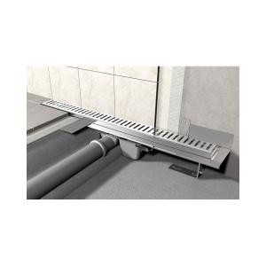 Водоотводящий желоб с порогами для перфорированной решетки, с горизонтальным стоком APZ1-300 в Сочи и Адлере