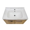 COMFORTY Тумба-умывальник "Рига-70" дуб сонома с раковиной COMFORTY 9335-70 (санфаянс) в Сочи и Адлере