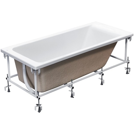 Акриловая прямоугольная ванна  EASY 1700 x 750 x 450 без монтаж набора, без панели в Сочи и Адлере