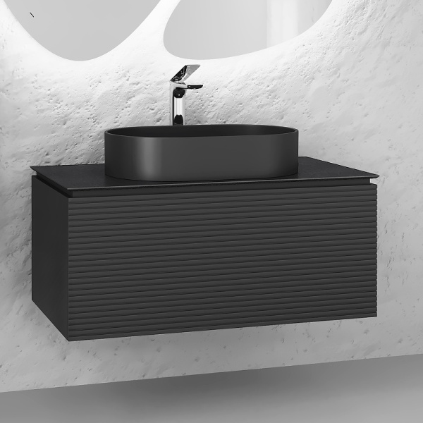 Stn.01.100/P/A/JR Тумба Stone 100 антрацит JORNO в Сочи и Адлере