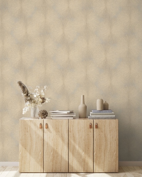 Обои Euro Decor Bengal, Винил горячего тиснения, 1,06*10м, Бежевый мотив