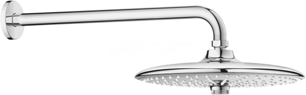 Верхний душ с душевым кронштейном 38 см Grohe Euphoria 260 SmartContro 26458000 хром Верхний душ с душевым кронштейном 38 см Grohe Euphoria 260 SmartContro 26458000 хром