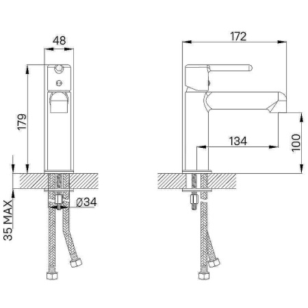 Смеситель для умывальника, AIGBC00i01 в Сочи и Адлере