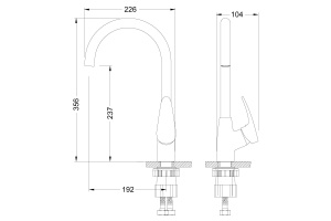 Смеситель Lemark Linara LM0405C для кухни с высоким поворотным изливом, хром в Сочи и Адлере Смеситель Lemark Linara LM0405C для кухни с высоким поворотным изливом, хром в Сочи и Адлере