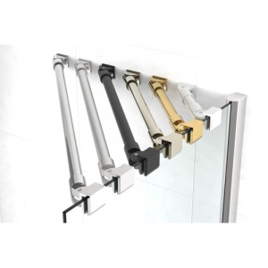 Дверь в душевой проем, профиль хром глянц., стекло прозр. 120 см правая в Сочи и Адлере