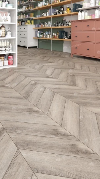 Alpine Floor LVT  Дуб Исида Chevron 555×127×2,5 мм (1.974м2), 28шт (14А+14B) в Сочи и Адлере