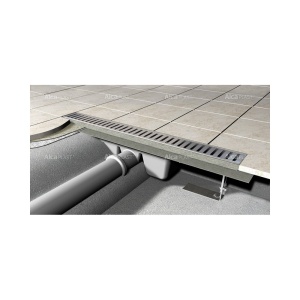 PURE-950L Решетка для водоотводящего желоба (Нержавеющая сталь глянцевая) в Сочи и Адлере