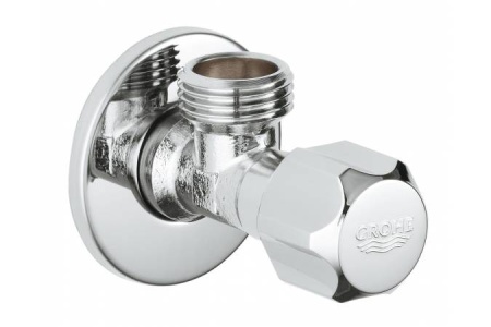 2201600M Вентиль угловой GROHE 1/2″-1/2″ для подключения смесителей, хром. .