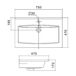 Элина-75 Умывальник в Сочи и Адлере Элина-75 Умывальник в Сочи и Адлере