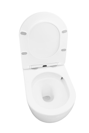 Унитаз подвесной Kerald SHIK безободковый, Торнадо, 480*360*360 мм, сиденье дюропласт, микролифт в Сочи и Адлере