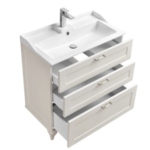 Леон 80 Н Тумба-умывальник (Дуб белый) (Раковина Фабиа 800) Леон 80 Н Тумба-умывальник (Дуб белый) (Раковина Фабиа 800)