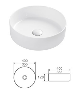 Раковина Kerald 355*355*120 мм накладная, белый в Сочи и Адлере Раковина Kerald 355*355*120 мм накладная, белый в Сочи и Адлере
