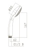 Душевая лейка Lemark LM0211С 1-функциональная, хром в Сочи и Адлере Душевая лейка Lemark LM0211С 1-функциональная, хром в Сочи и Адлере