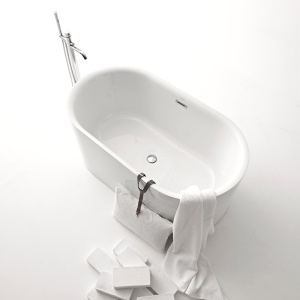 Kerasan Nolita Ванна акриловая отдельностоящая 145х78х58 см, с пробкой clic clac.цвет белый в Сочи и Адлере Kerasan Nolita Ванна акриловая отдельностоящая 145х78х58 см, с пробкой clic clac.цвет белый в Сочи и Адлере