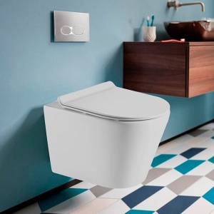TORR унитаз подвесной с крышкой Soft-close БЕЗОБОДКОВЫЙ в Сочи и Адлере