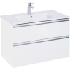 Тумба под раковину Roca THE GAP 800 мм, 2 ящика, подвесная, белый глянец (A857399806)
