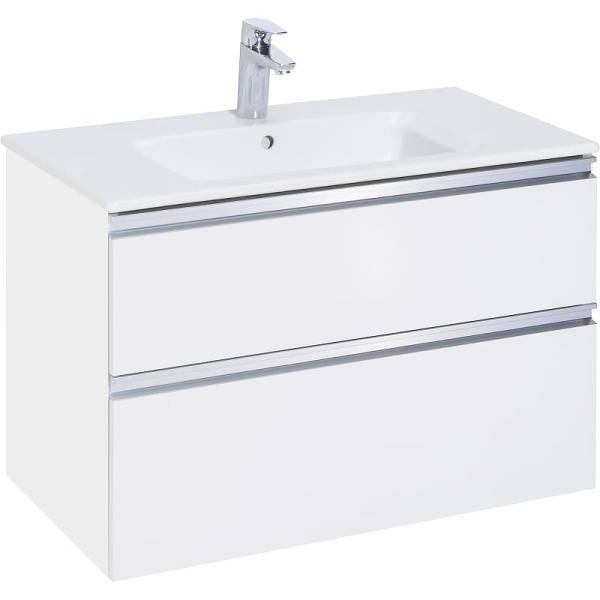 Тумба под раковину Roca THE GAP 800 мм, 2 ящика, подвесная, белый глянец (A857399806) Тумба под раковину Roca THE GAP 800 мм, 2 ящика, подвесная, белый глянец (A857399806)